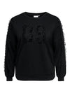 CarBeatrix - Sweatshirt med Blondedetaljer