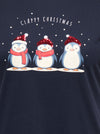 CarKita - T-shirt med Juleprint - Blå