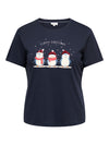 CarKita - T-shirt med Juleprint - Blå