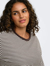 CarFreja - Langærmet T-shirt med Striber