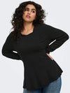CarKenya - Langærmet Peplum Top
