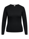 CARVAL - Langermet ribbestrikket bluse - NOOS ok