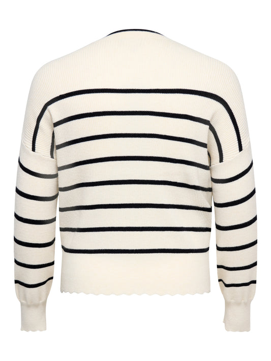 CARIBI LS LONG HIGLOW O-NECK KNT