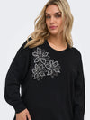 CarTimone - Sweatshirt med Broderi