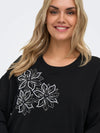 CarTimone - Sweatshirt med Broderi