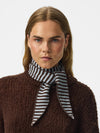 PcKomma - Trekantet Tørklæde - Cashmere Blue Hot Fudge