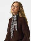 PcKomma - Trekantet Tørklæde - Cashmere Blue Hot Fudge