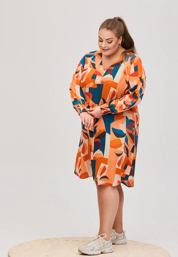 OxLoose - 63222 Langærmet Kjole