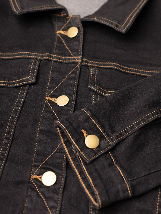 GoMaya - Sort Denim Jakke FJ