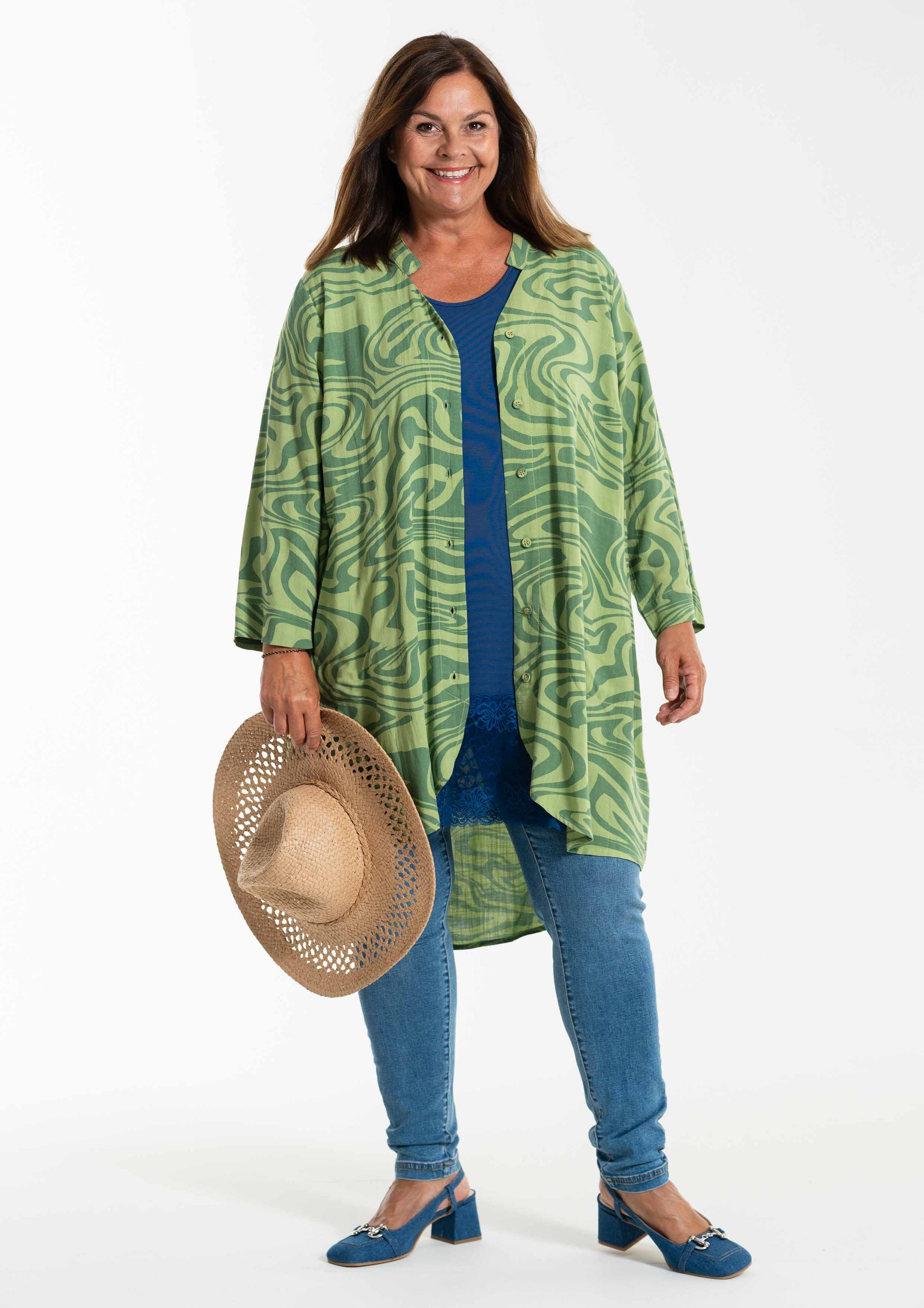 GoMonna Shirt Tunic V-neck