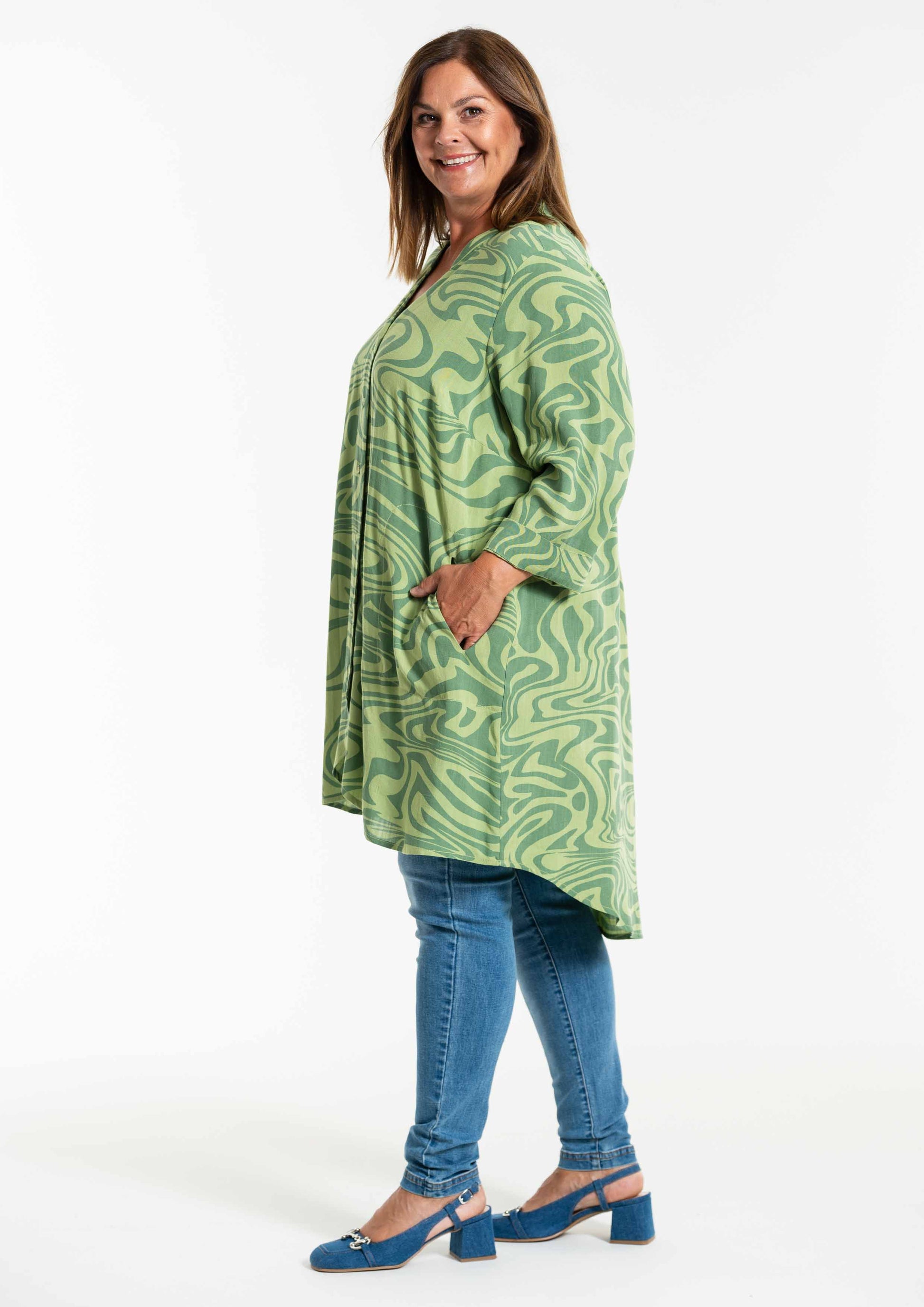 GoMonna Shirt Tunic V-neck