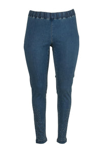 GoMaya Denim Leggings with stones