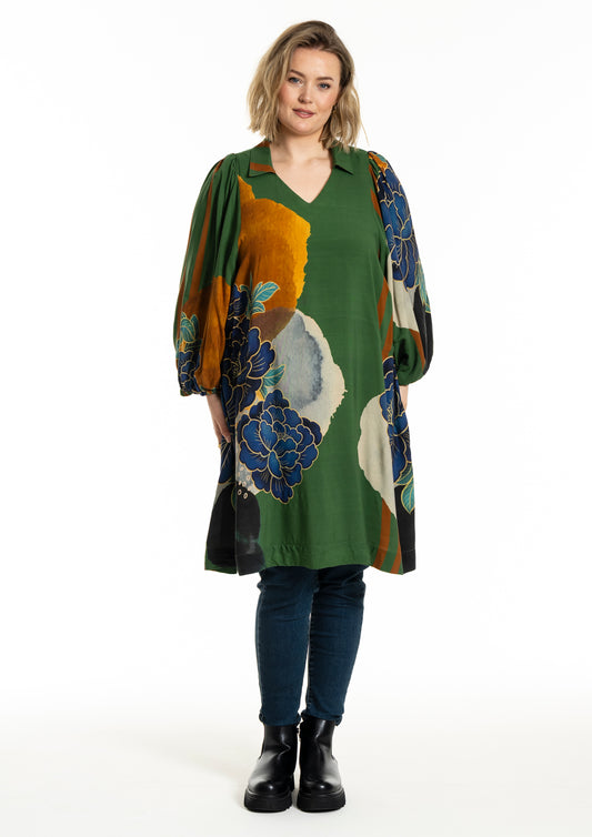 GoCamilla - Tunika Grøn Print