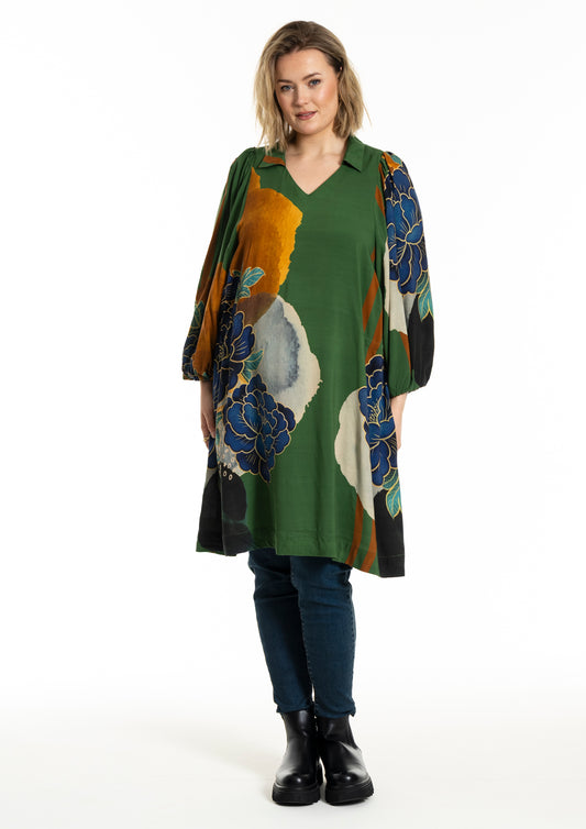 GoCamilla - Tunika Grøn Print