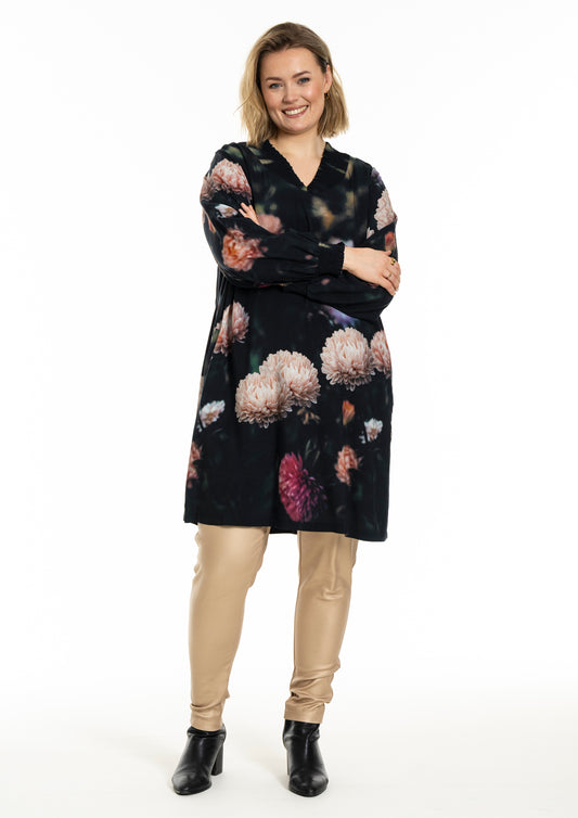 GoAbigail - Tunika med Store Blomster