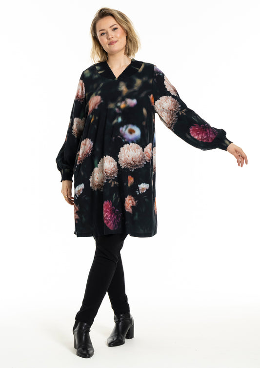GoAbigail - Tunika med Store Blomster