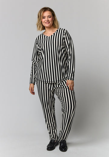 GoGitte - Langærmet Stribet T-shirt