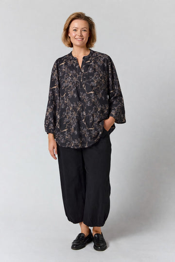 GoVilde - V-hals Bluse AOP FJ