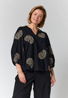 GoVilde - Bluse med Broderi