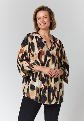 GoAlva - Bluse med Print