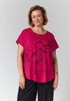 GoGitte - T-shirt med Blomsterprint FJ