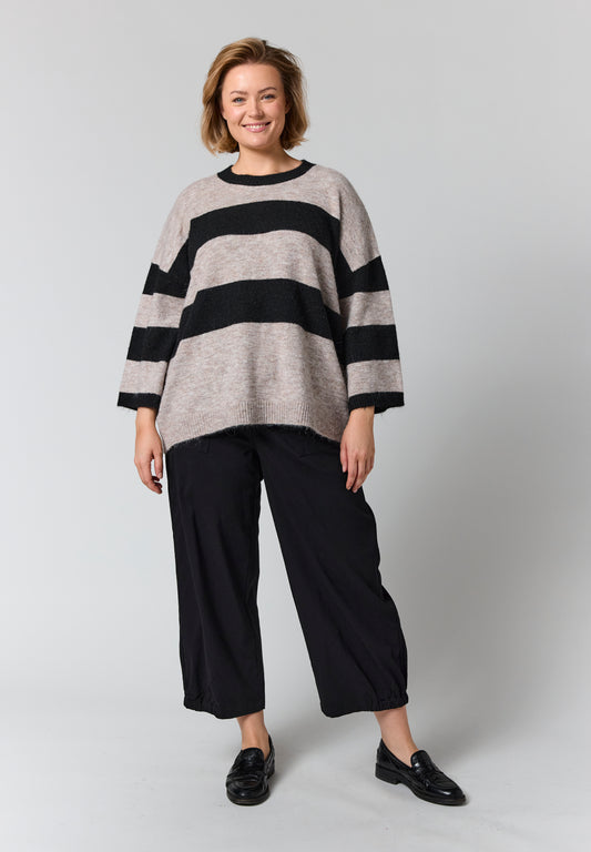 GoFenja - Strikket Bluse med Striber FJ