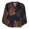 GoVilde - Bluse med Store Blomster