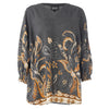 GoBeth - V-hals Bluse med Mønster
