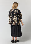 GoMalou - Bluse med Bladprint