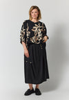 GoMalou - Bluse med Bladprint