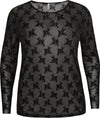 GITESSE mesh-bluse - 2