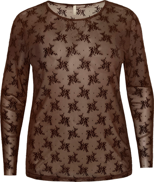 GITESSE mesh-bluse - 2