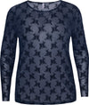 GITESSE mesh-bluse - 2