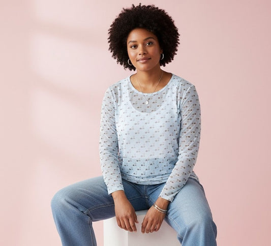 CpGWENNA - MESH BLUSE