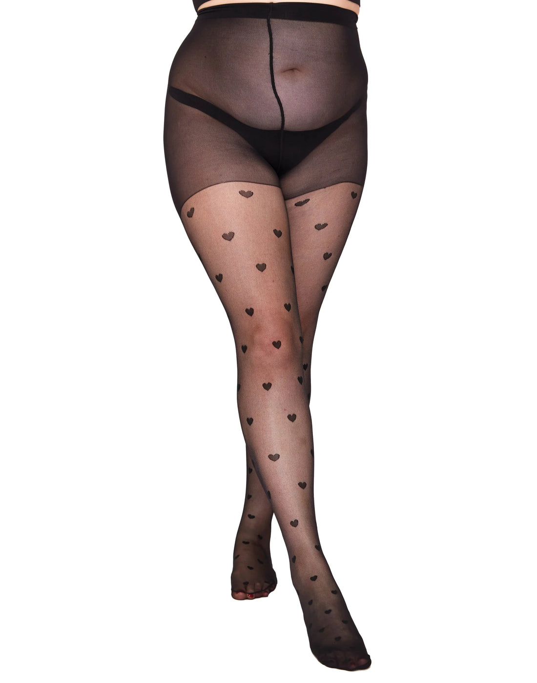 PMHeart Pattern Curvy Super Stretch Tights