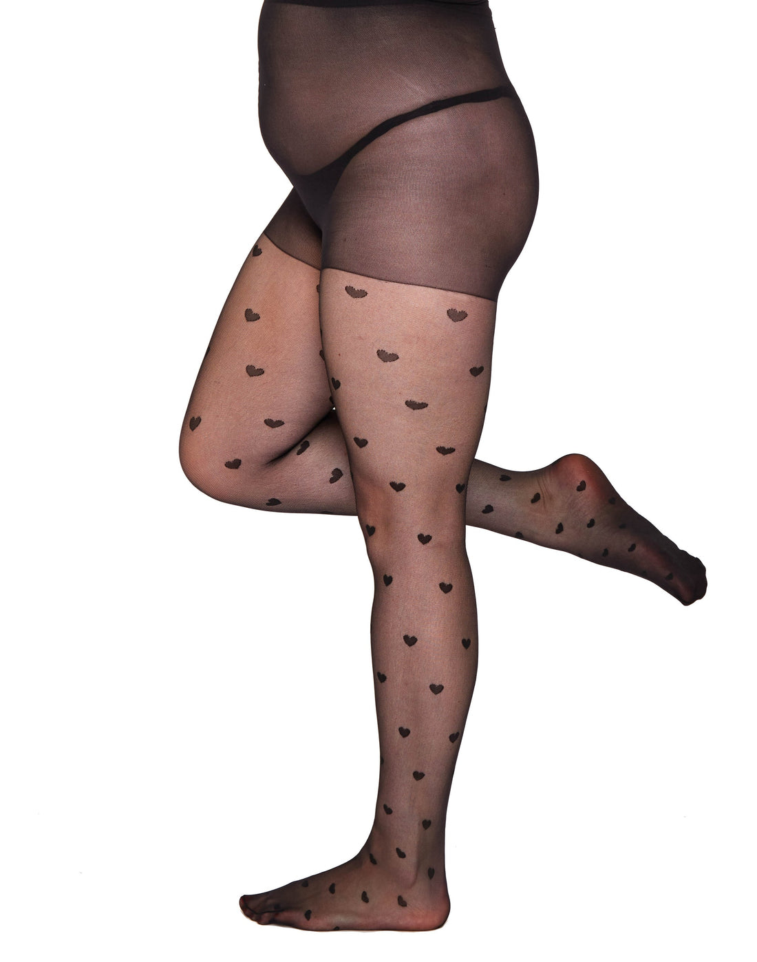 PMHeart Pattern Curvy Super Stretch Tights