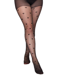 PMHeart Pattern Curvy Super Stretch Tights