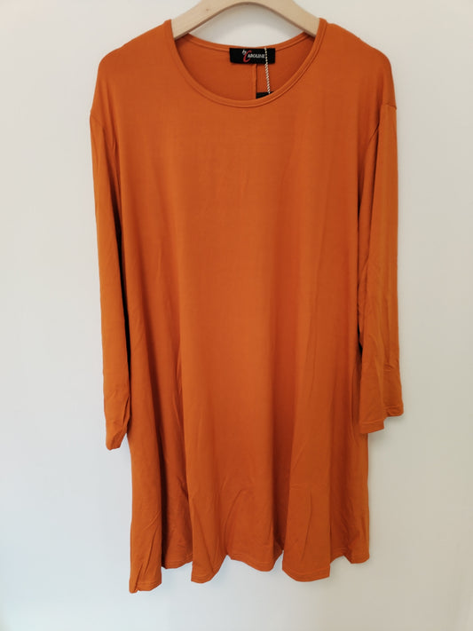 LG Tunic oransje og lyngtrykk