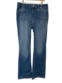 CARLUNA HW PATCH FLARED JEANS