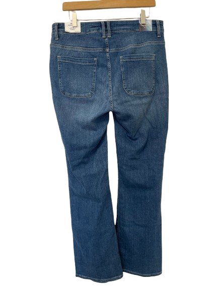 CARLUNA HW PATCH FLARED JEANS