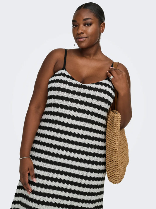 CarEvara - Stribet Kjole