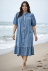 CpJetesse kjole - Denim kjole
