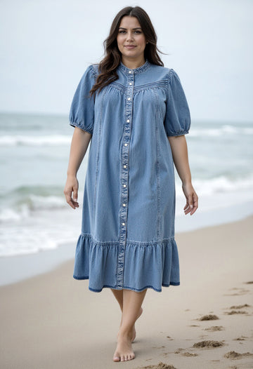 CpJetesse kjole - Denim kjole