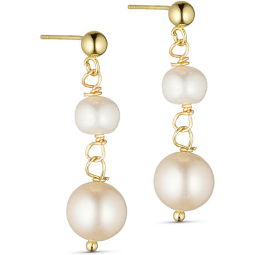 TsJackie 2-stone Pearl Earring