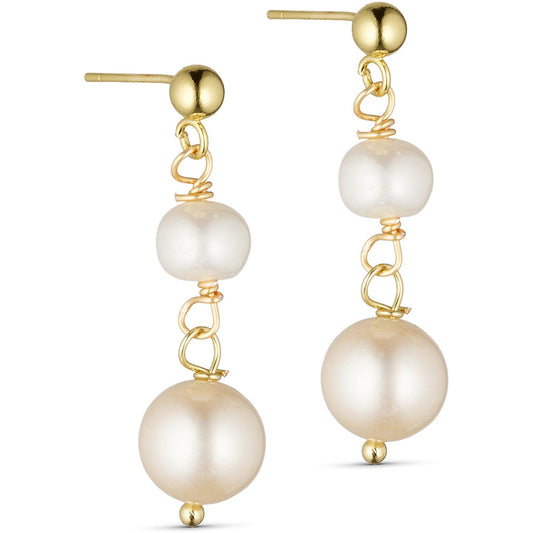 TsJackie 2-stone Pearl Earring