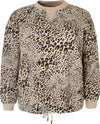 CpKirana2 - Sweatshirt med leopardmønster