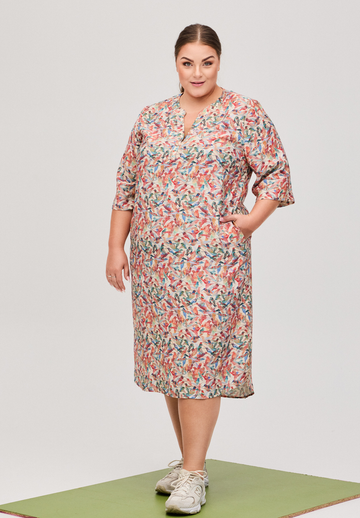 OxTunic - 63219 Kjole med Lommer