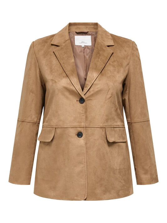 CarTulip - Blazer i Ruskind Look