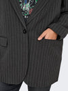 CarBrie - Oversize Pinstripe Blazer