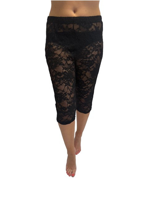 PMAll Over Lace Capri Shorts